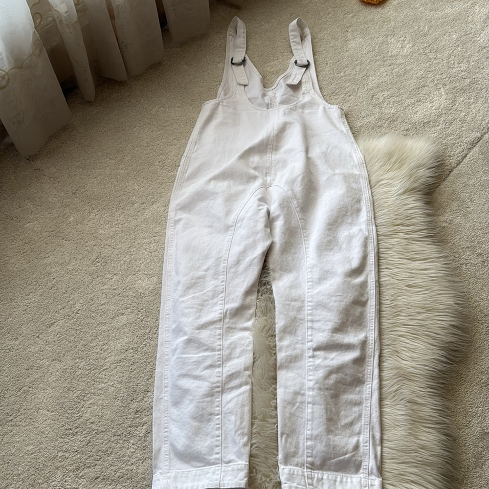 We The Free White Relaxed V-Neck Utility Jumpsuit - Picture 8 of 8
